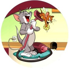 dTomJ67 Vafa rotunda Tom si Jerry d14.5cm